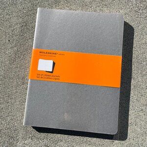 grey moleskine cahier set of 3